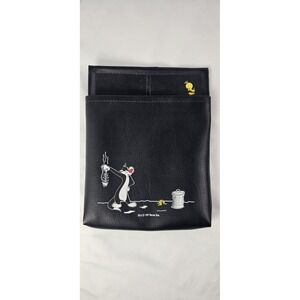1997 Warner Bros Sylvester Tweety Car Pocket Litter Bag Black